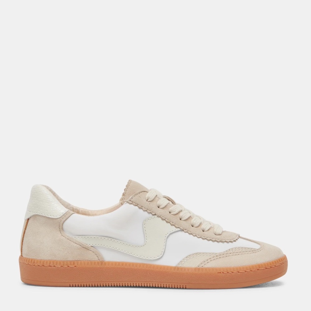 Dolce Vita White and Tan Sneakers